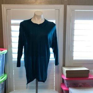 Zenobia Teal Crew Neck Sweater